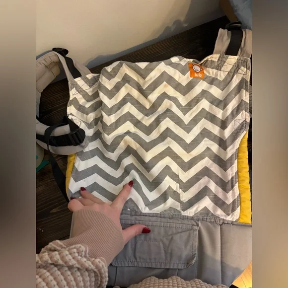 Tula Chevron Gray and Yellow Baby - Picture 4 of 6